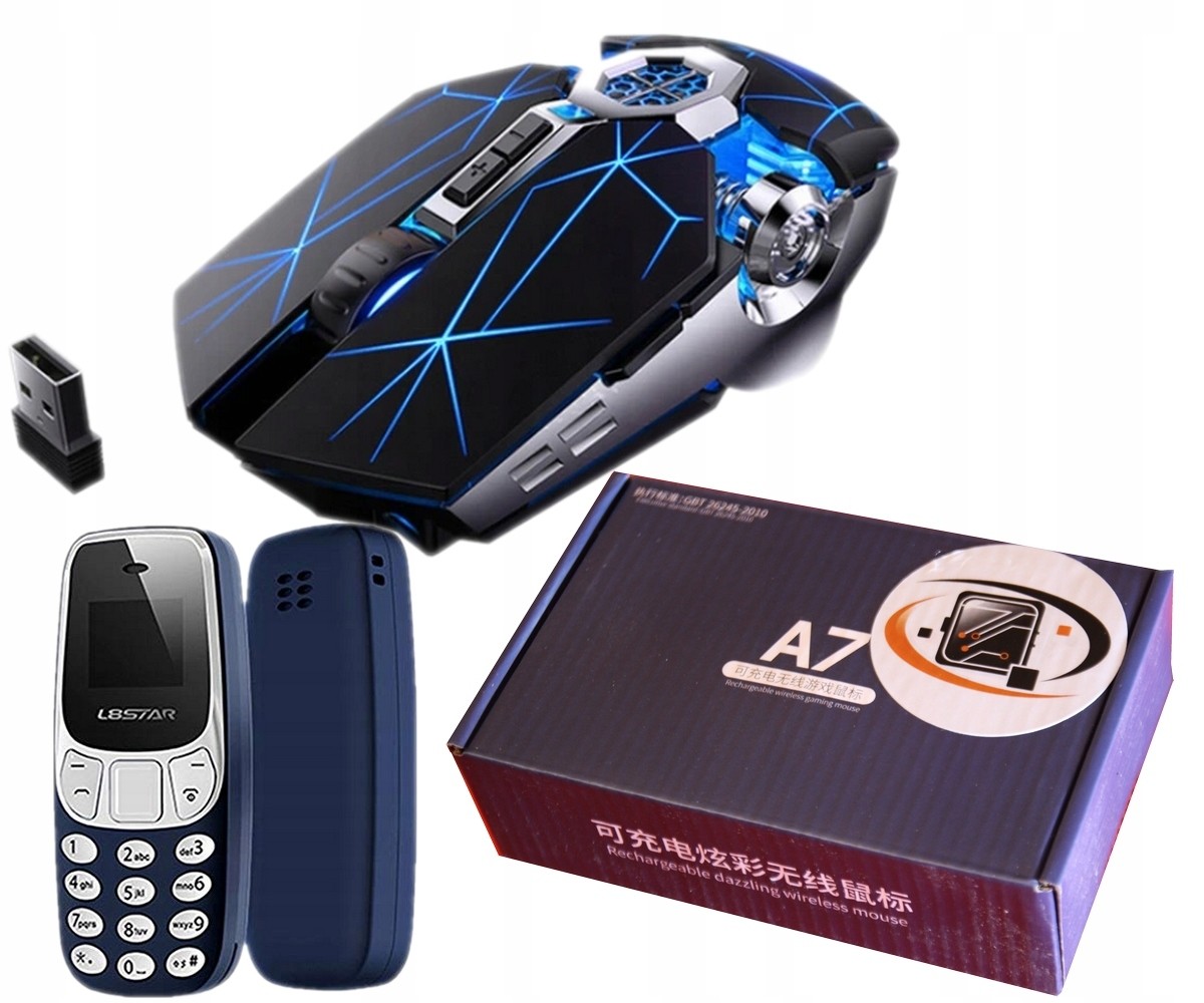 Myš Moderní Gamingové Rgb Mini telefon L8