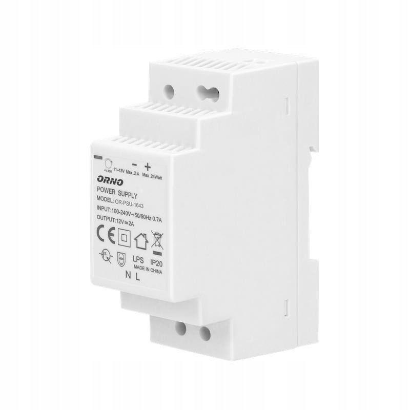 Napájecí adaptér na Din lištu 12VDC 2A 24W OR-PSU-1643