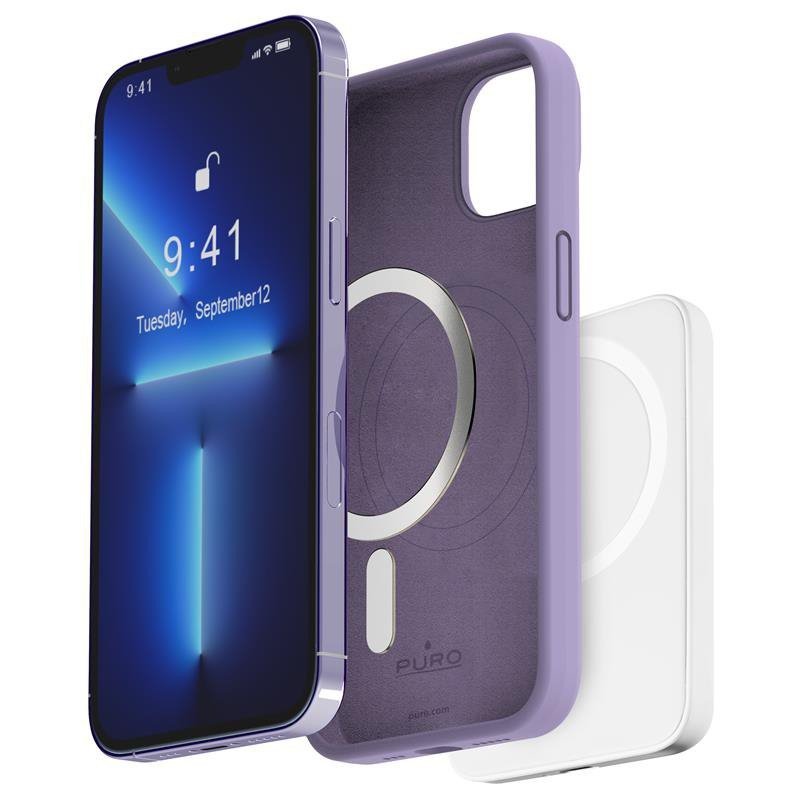 Puro Kryt na iPhone 14 13 MagSafe (Lavender)
