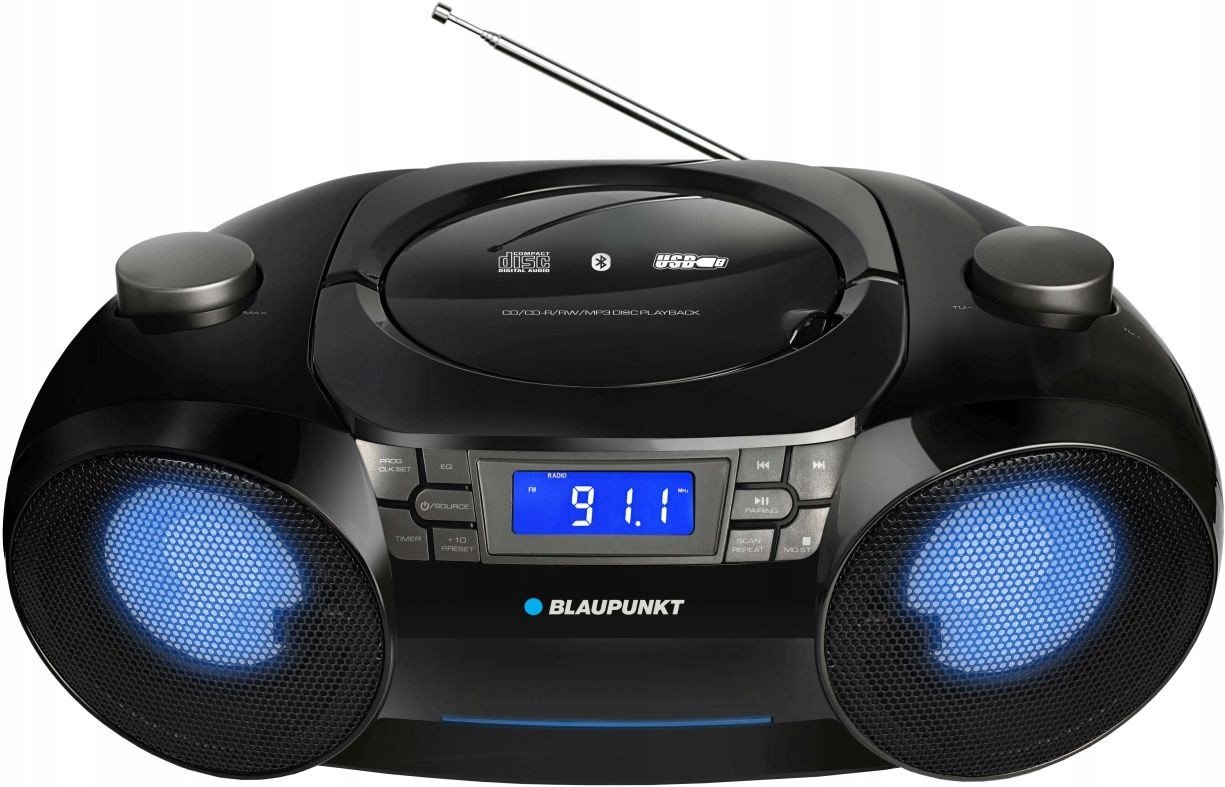 Boombox Blaupunkt BB31LED CD MP3 Usb Bluetooth