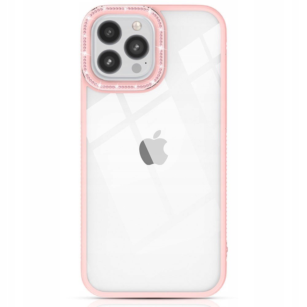 Pouzdro Kingxbar Sparkle Apple iPhone 13 Pro růžové