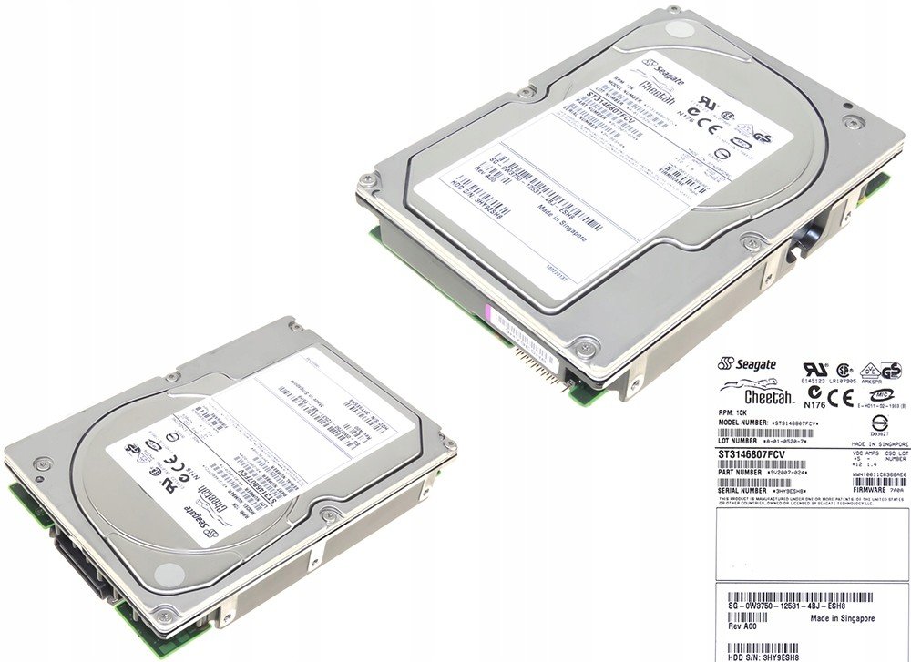 Dell 0W3750 146GB Fc 10K 3,5'' ST3146807FCV