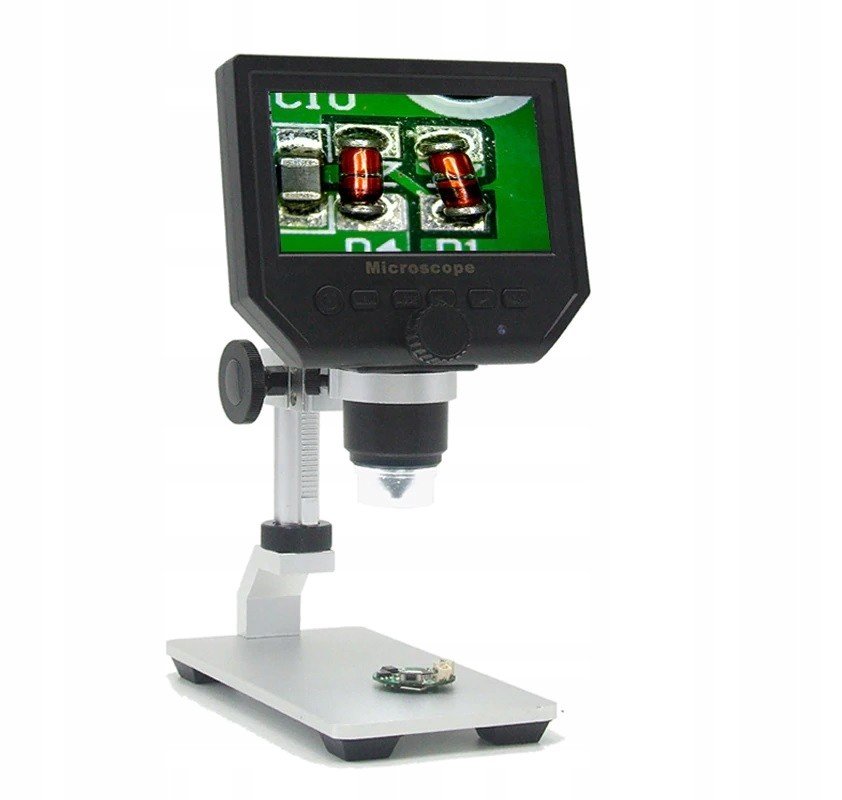 Digitální mikroskop 600x LCD 8LED stativ BTE-553