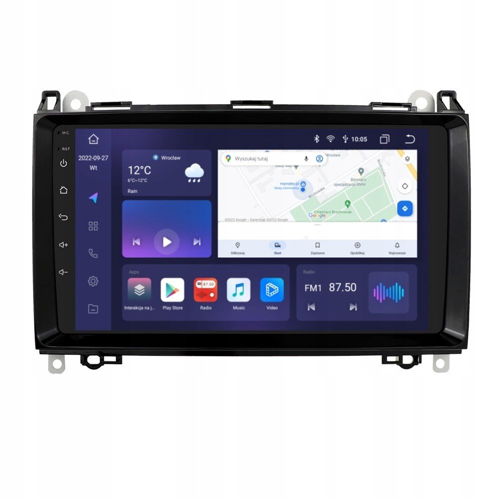 Navigace Android Mercedes B W245 6GB Carplay Dsp