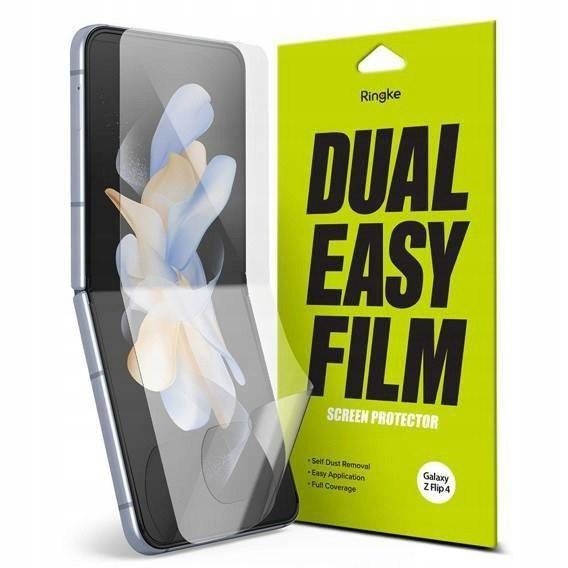 2X Fólie pro Galaxy Z Flip 4, Ringke Dual Easy Film