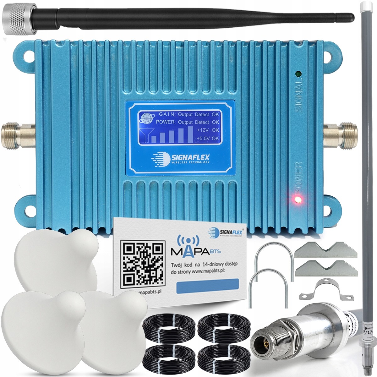 Zesilovač Dosahu Signálu Gsm 2G Silný 5 Antén