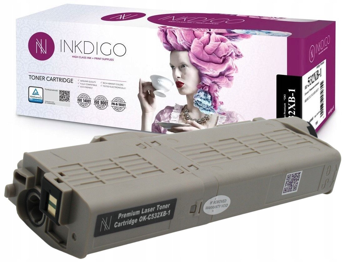 Inkdigo Tuv Toner Oki C532 dn C542 MC563 Černý