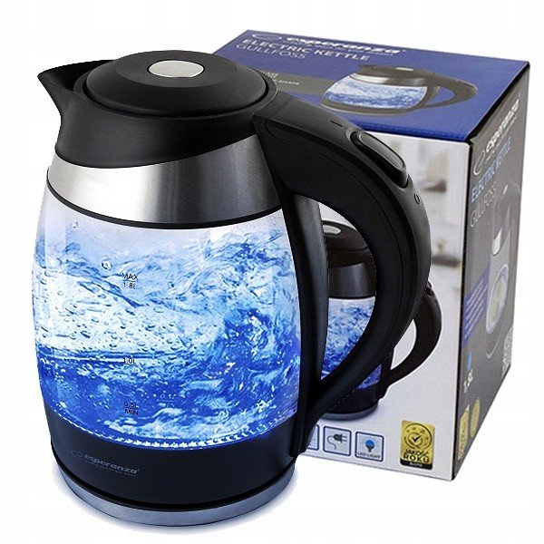 Esperanza Rychlovarná Konvice Skleněná Led Gullfoss