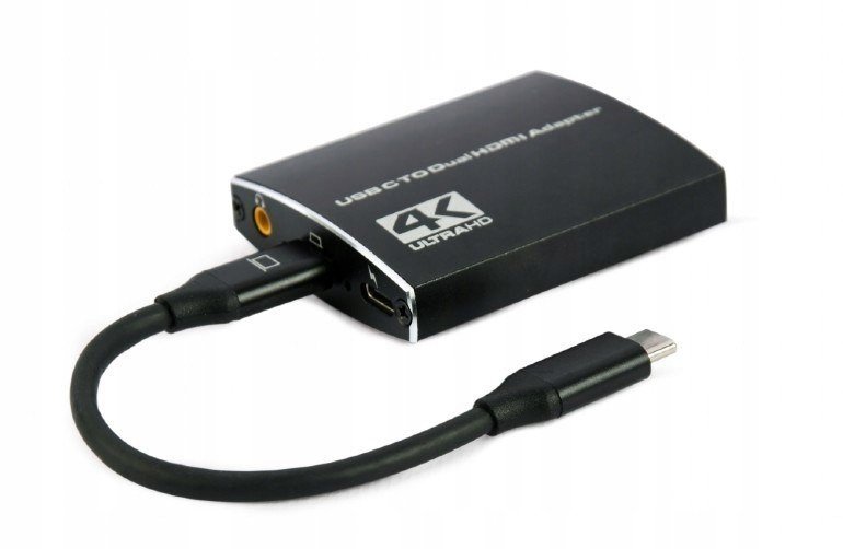 Gembird Adaptér Usb Typ-c Na 2X Hdmi 4K 60HZ, Kouzla