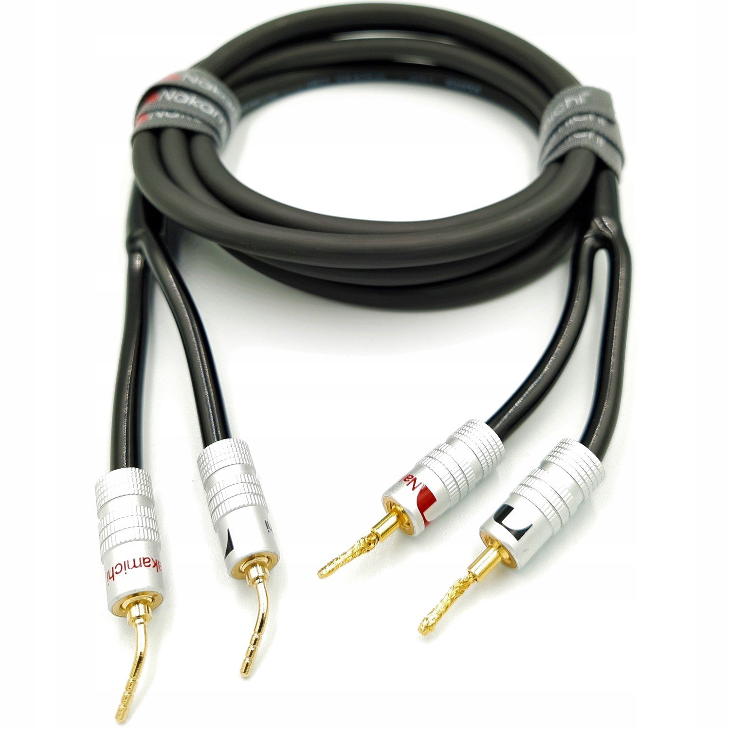 Nakamichi Reproduktorový kabel 2x2,5mm2 Ofc kolíky 3m