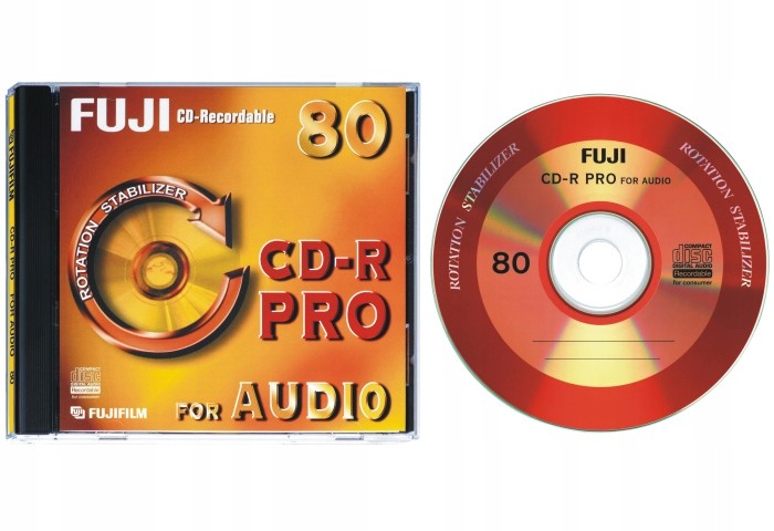 Fuji Cd-r Pro Audio 10ks case CD