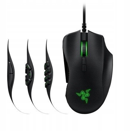 Razer Naga Trinity, Herní myš, Ne, Kabelová