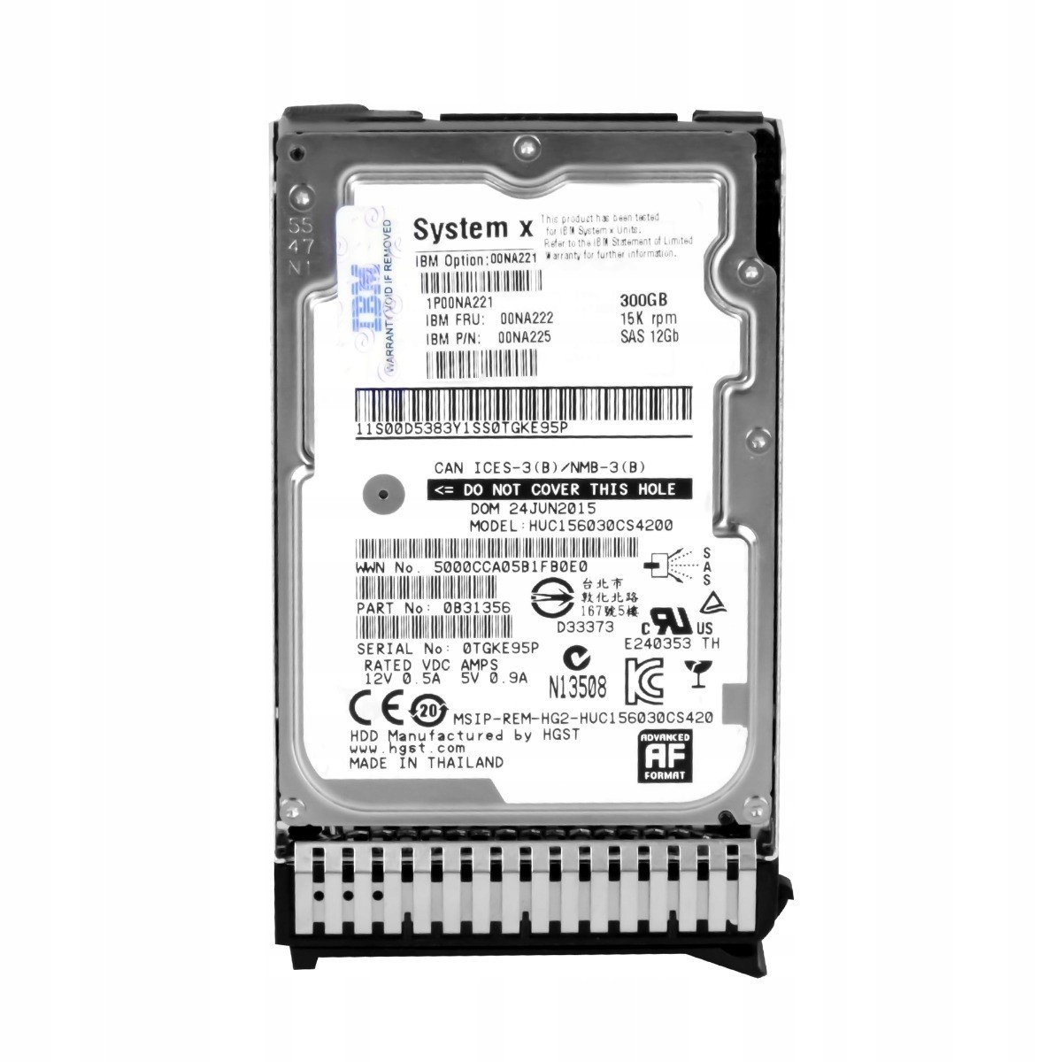 Lenovo 00NA222 00NA225 300GB 15K SAS-3 ST300MP0035