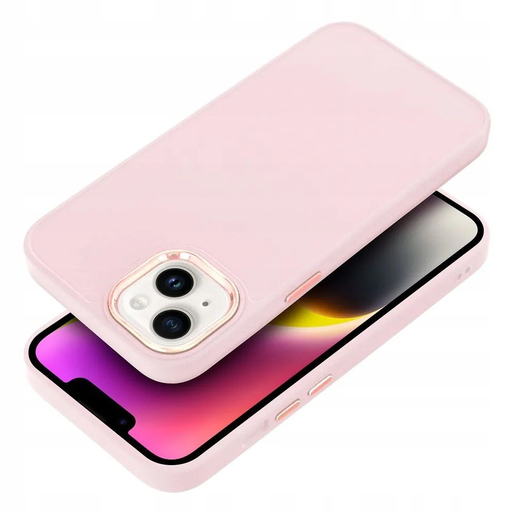 Pouzdro Frame pro Xiaomi Redmi 9AT Redmi 9A pudrové