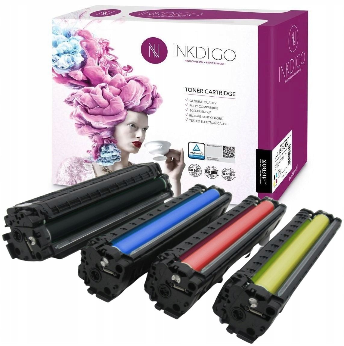 4x Toner 504S pro Samsung CLP-415N CLX-4195N 4195FN