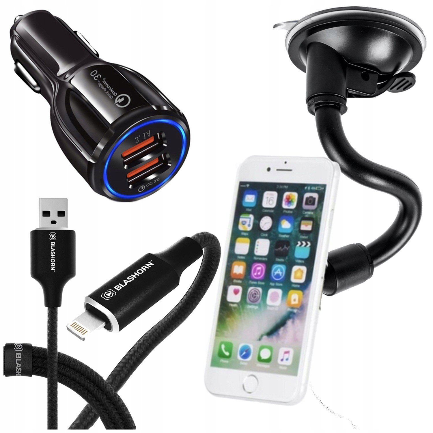 Magnetický držák telefonu Auta Kabel Do iPhone