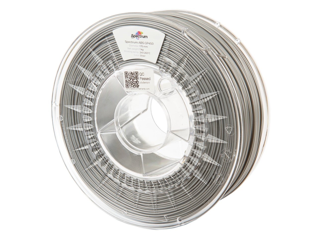 Filament Abs GP450 Silver 1,75 mm 1 kg