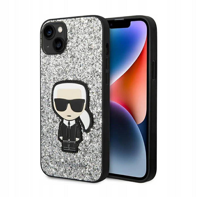 Karl Lagerfeld Glitter Flakes Ikonik obal na iPhone