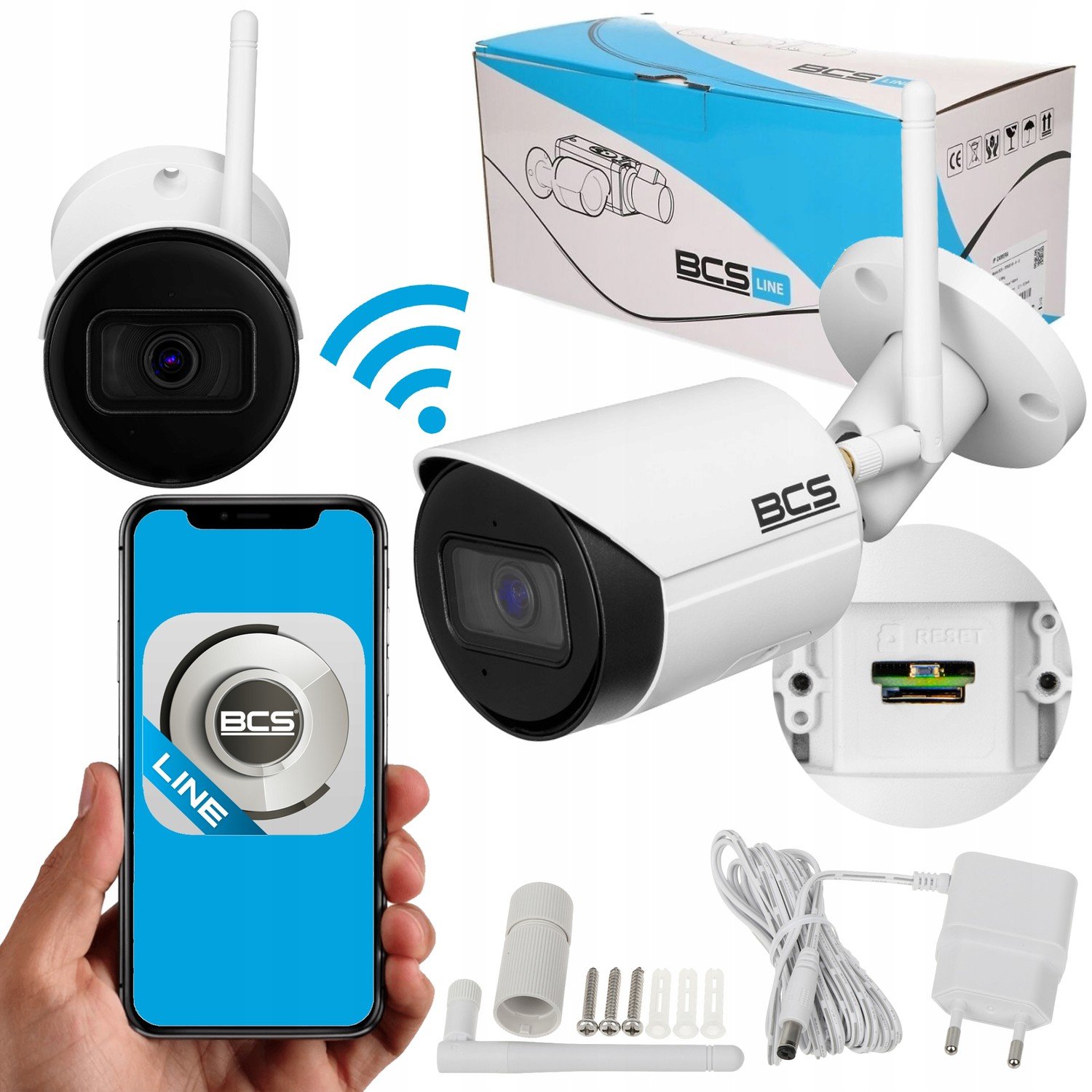 Wifi Ip Kamera 4MPX Bcs Line BCS-L-TIP14FSR3-W