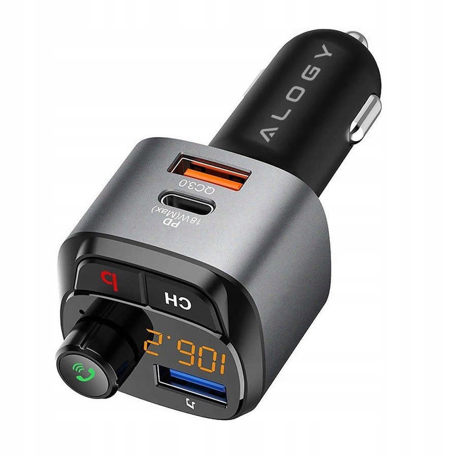 Bluetooth Fm Transmitter Auto Nabíječka Usb