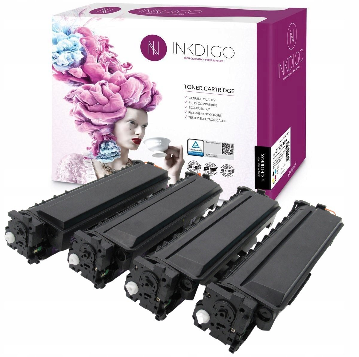 4x Toner 410X pro Hp M452dn M452dw M477fdn M477fdw