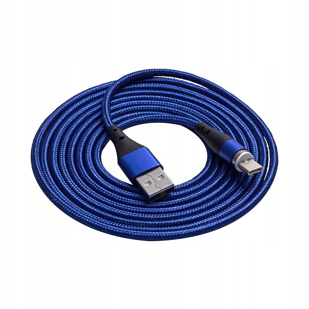 Magnetický kabel Usb-c Akyga AK-USB-43 3A Pd 2m