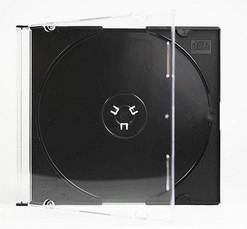 Krabička Slim CD x1 Černá 100ks Evropská Verze