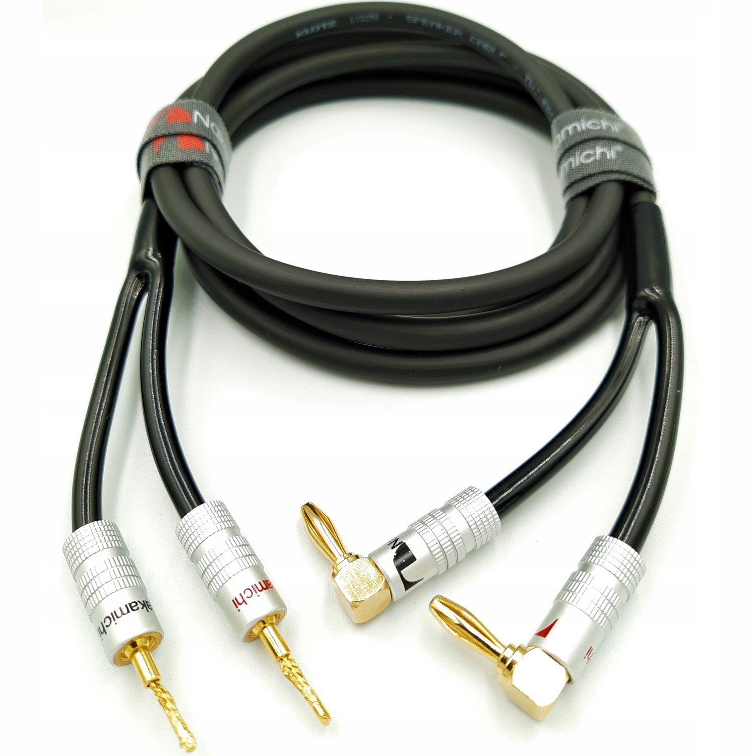 Nakamichi Reproduktorový kabel 2x1,5 jehla banán 90 6m