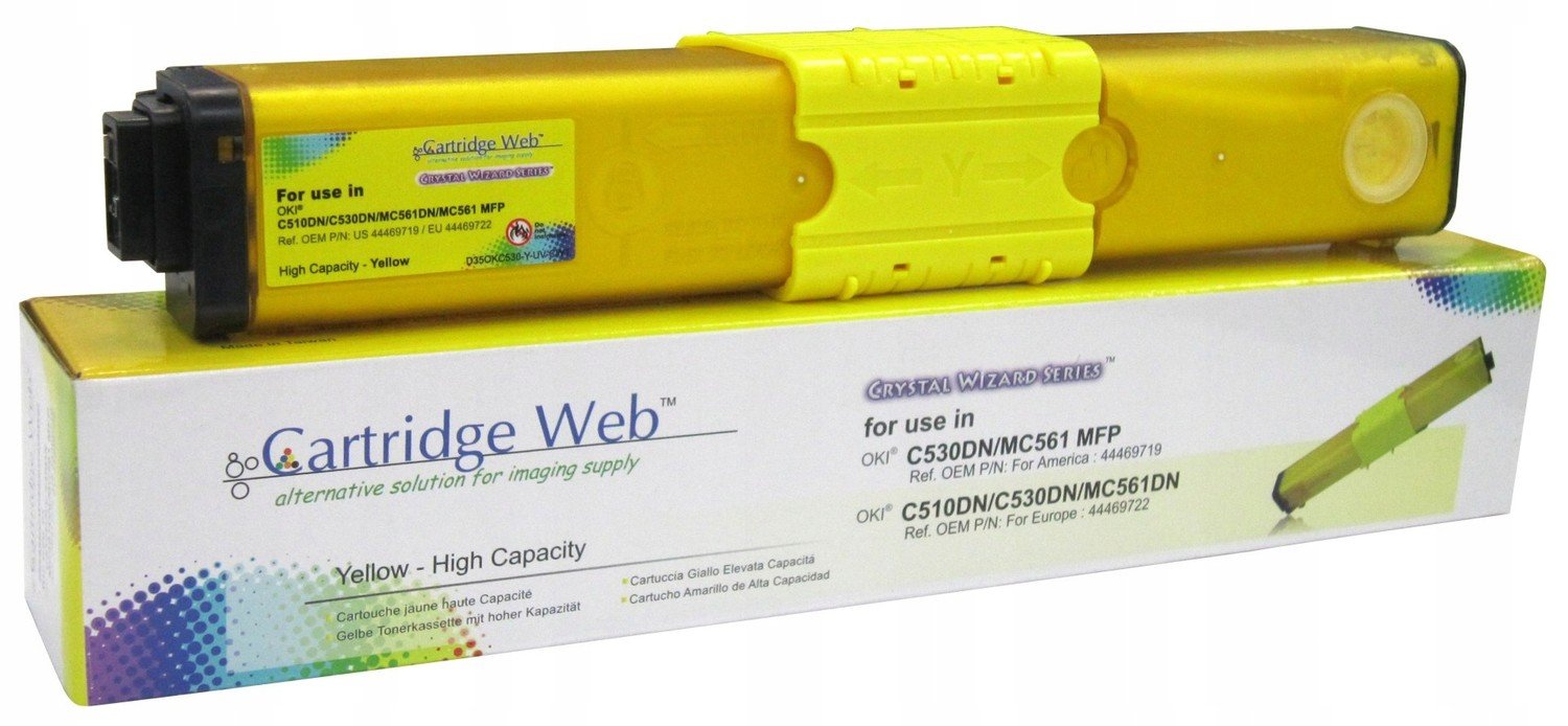Toner Cartridge Web Yellow Oki C510 náhradní 4446