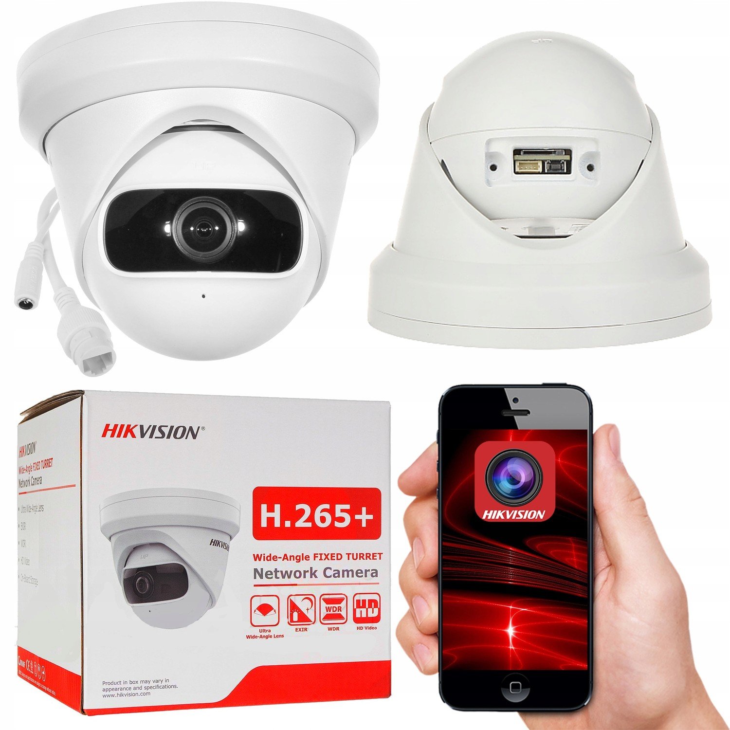 Vnitřní Kamera Ip Hikvision 4MP 180 Stupňů Poe