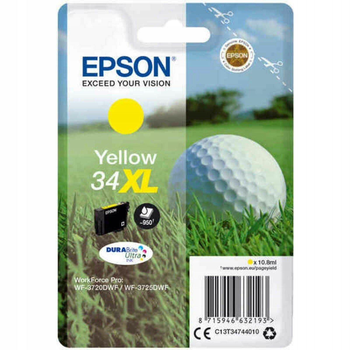 Originální inkoustová náplň Epson 34XL Žlutá