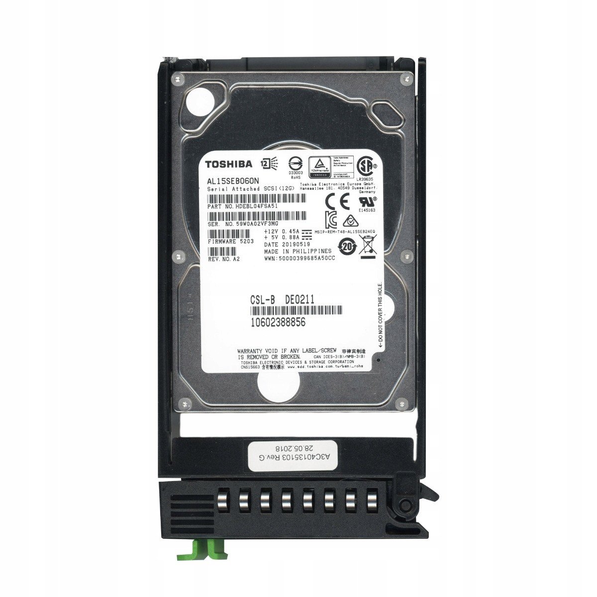 Fujitsu A3C40135103 600GB 10K SAS-3 AL15SEB060N