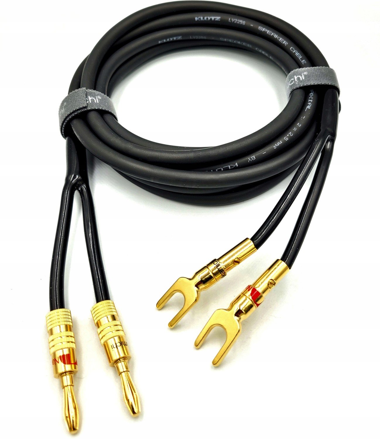 Nakamichi Hlavní Kabel 2x4mm banánové vidlice 5m