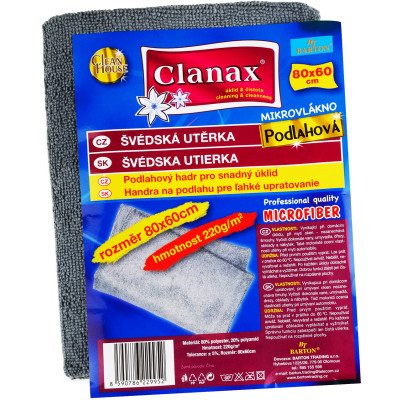 CLANAX švédská utěrka na podlahu 220 g, 80 × 60 cm