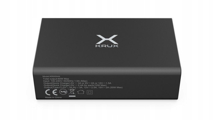 Krux Síťová Usb nabíječka 60W Pd Qc 3.0