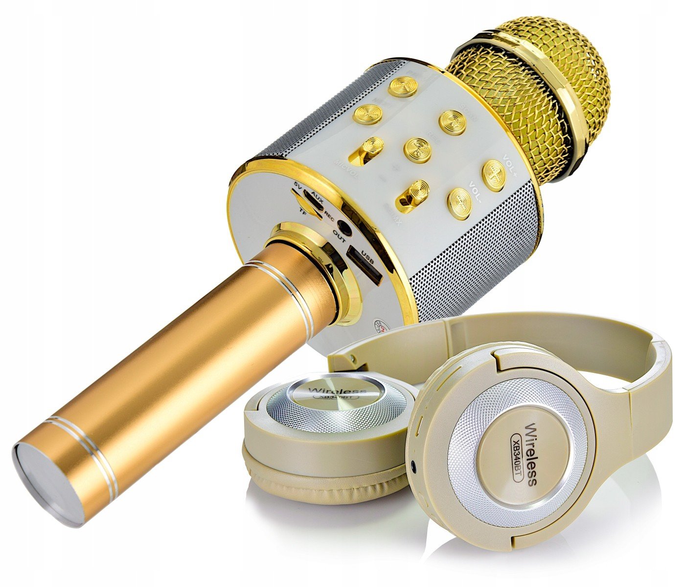 Mikrofon Karaoke DiscoLights v balení sluchátek