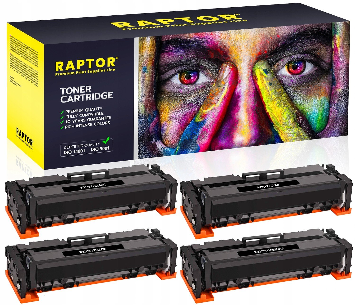 4x Toner 207X pro Hp Color Laserjet Pro Mfp M283fdw