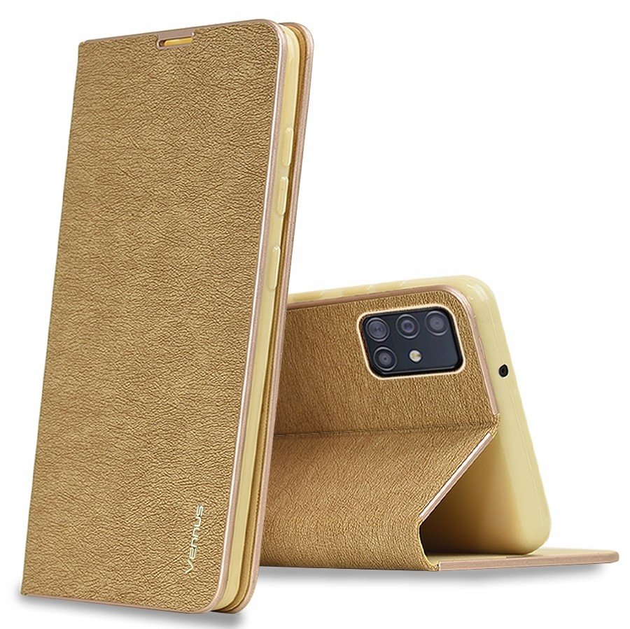 Flipové pouzdro Vennus Samsung Galaxy A23 5G Zlaté