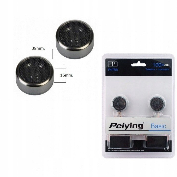 Vysokotónové reproduktory Peiying PY-T58 Tweetery +zwr