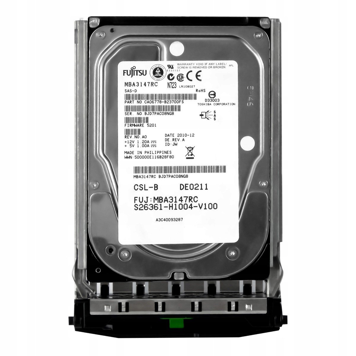 Fujitsu A3C40093287 146GB 15K Sas 3.5'' MBA3147RC