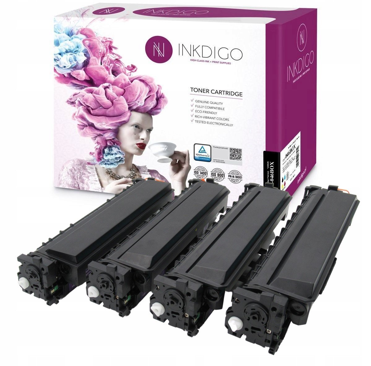 4x Toner pro Canon CRG046 Zvýšená účinnost