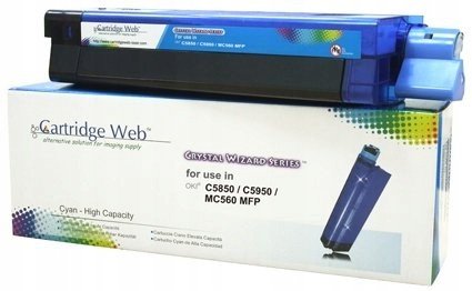 Toner Cartridge Web Cyan Oki C5850 náhradní