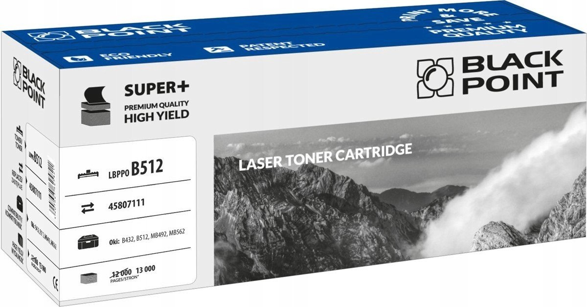 Toner černý Pro Oki B432dn MB562dnw MB492dn B512dn