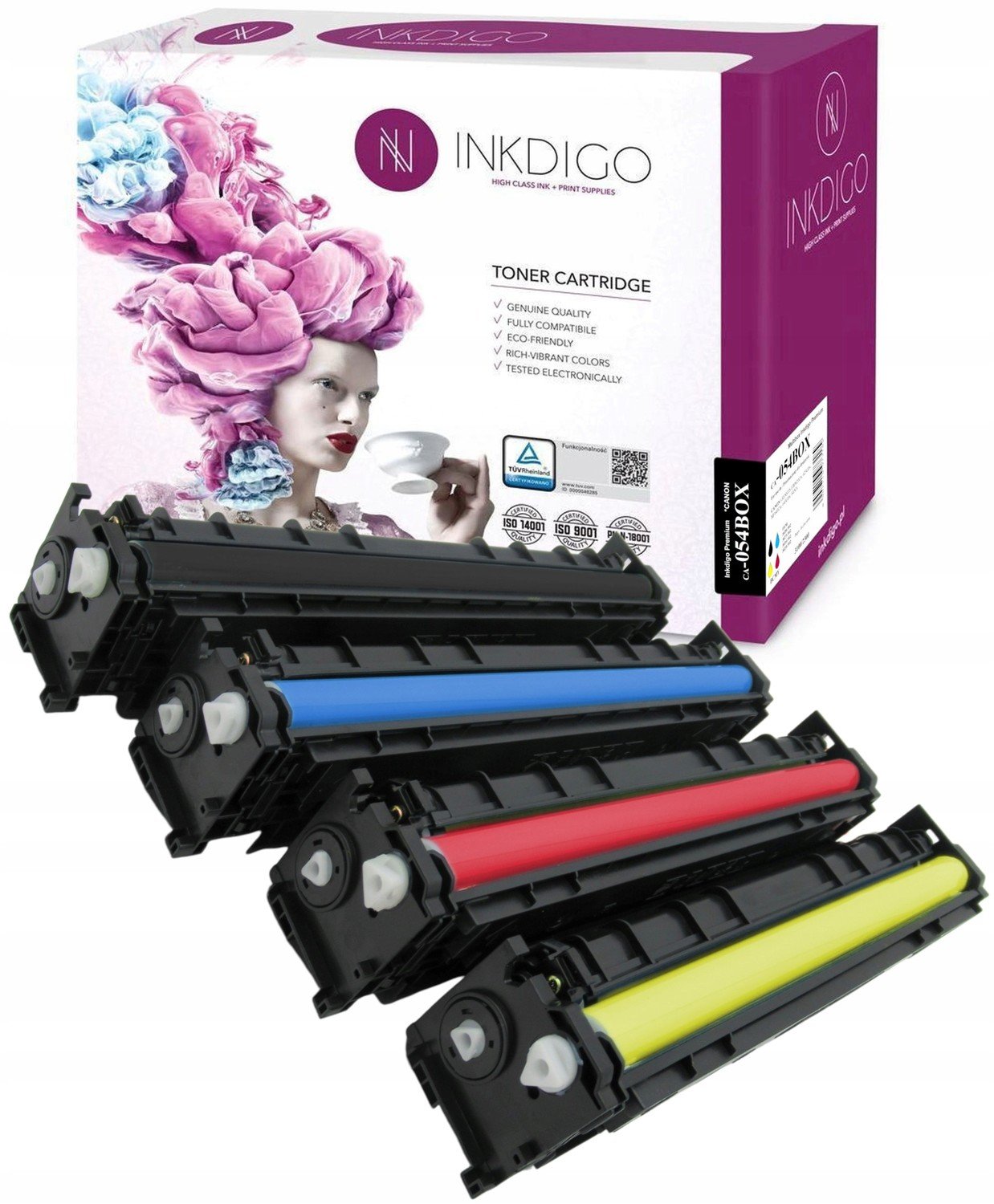 4x Toner 054h pro Canon i-SENSYS LBP-620 LBP-621Cw