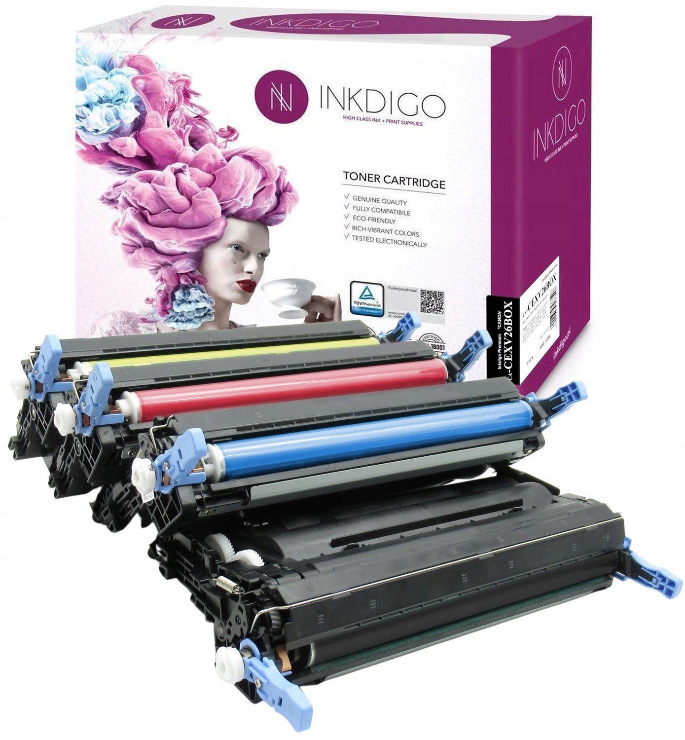 4x Toner pro Canon iR C1021 I If C1028 CEXV26 Cmyk