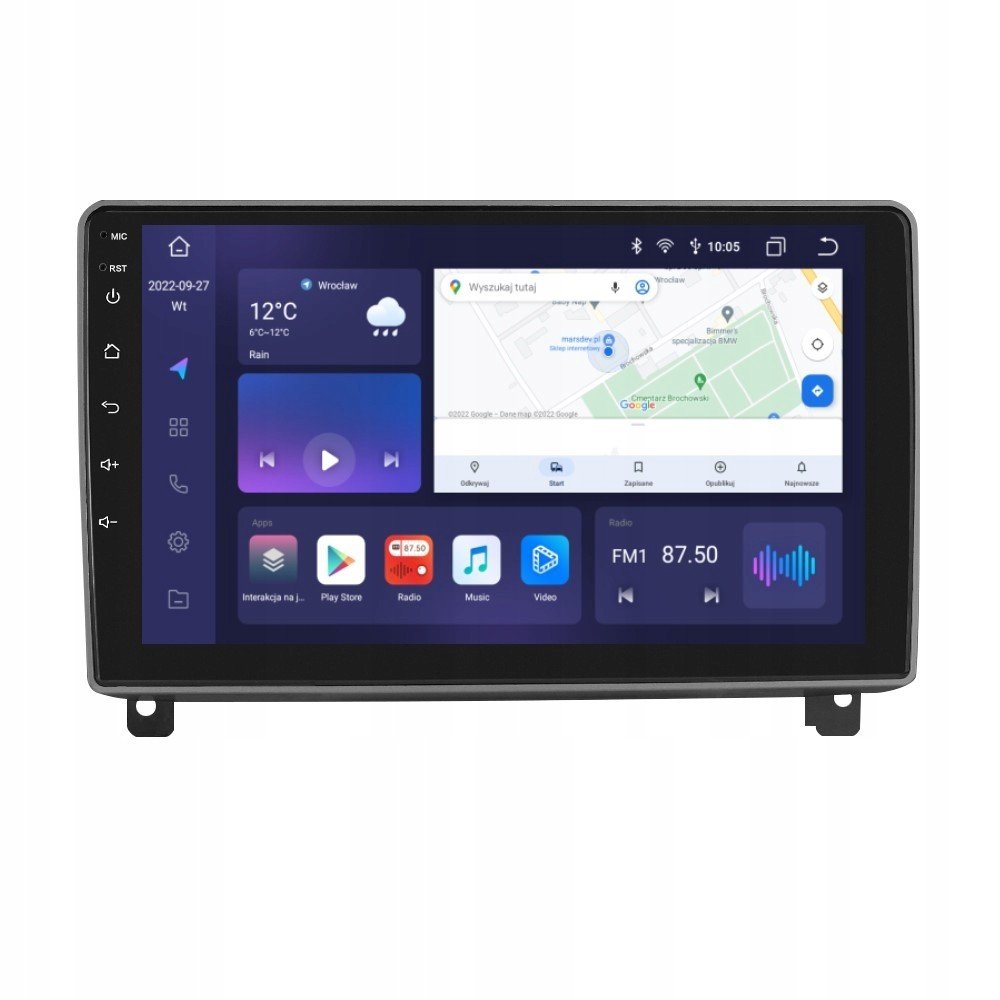 Rádio 2DIN Android Peugeot 407 Dsp Carplay 6GB Lte