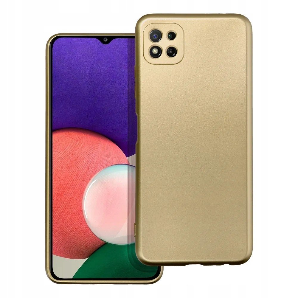 Pouzdro Metallic pro Samsung A22 5G zlaté