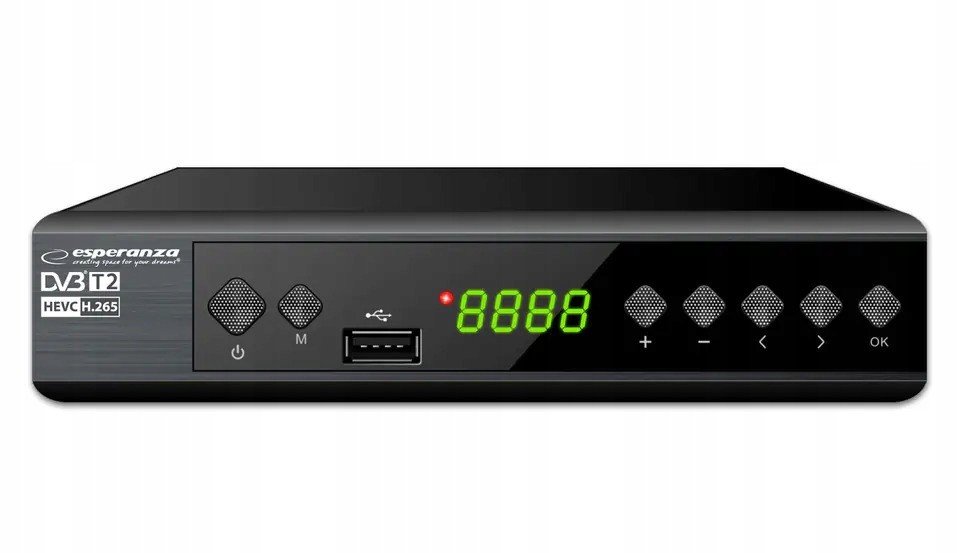 Esperanza Digitální Tuner DVB-T2 H.265/HEVC EV111P