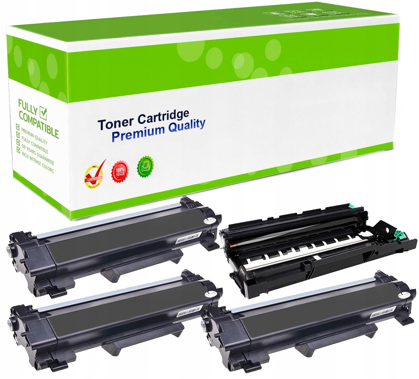 3x Toner TN2421 Buben DCP-L2512D DCP-L2532DW