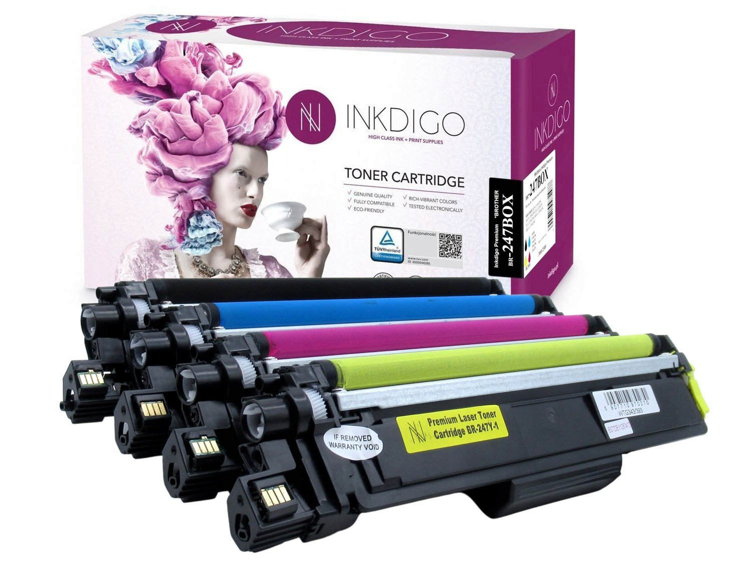 Sada Cmyk TN247 Pro Brother DCP-L3510CDW L3550CD